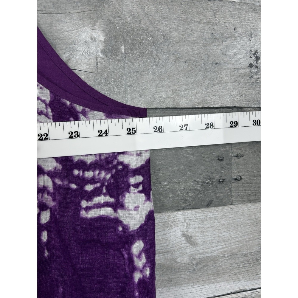 Calvin Klein Women's 1X Purple Sleevless Blouse - Picture 4 of 6